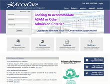 Tablet Screenshot of myaccucare.com